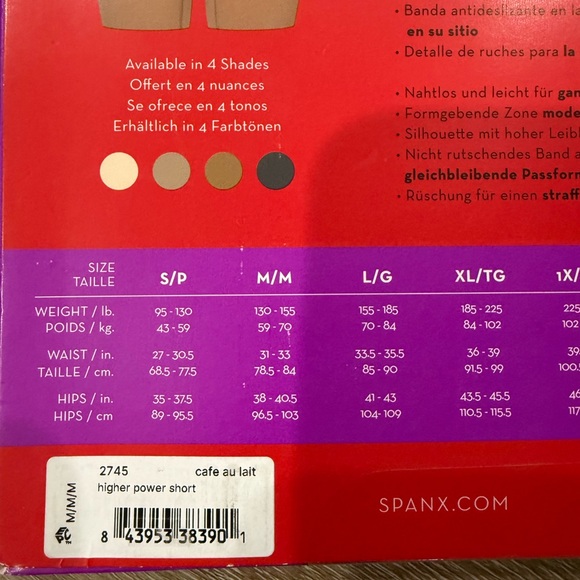 SPANX High-Waisted Mid-Thigh Short - Cafe Au Lait New in Package - Picture 5 of 5